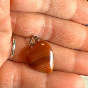 Agate gemstone necklace pendant